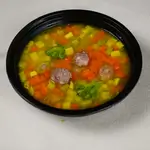 خضروات مع كرات اللحم